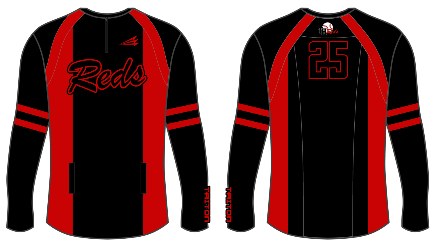 TopHand Reds Custom Longsleeve Cage Jacket #CC1B