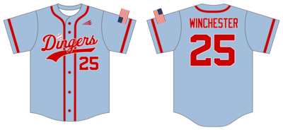 Indiana Dingers Custom NanoDri Baseball Jersey #J5