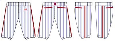 Indiana Dingers Custom Knicker Baseball Pant #BP3B