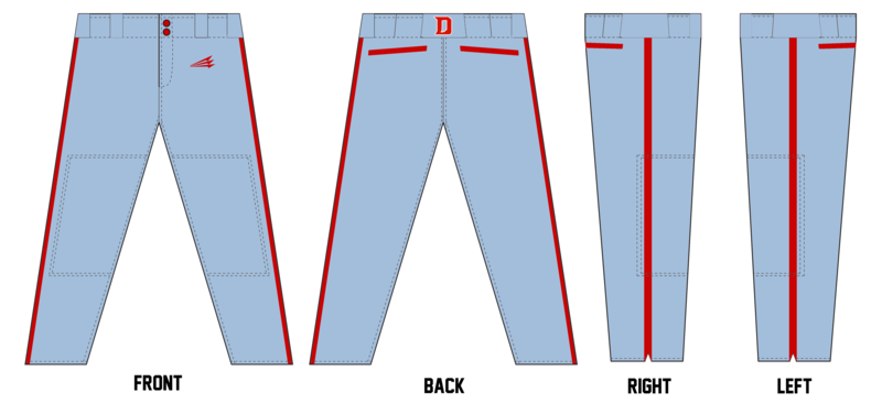 Indiana Dingers Custom Relaxed Baseball Pant #BP5
