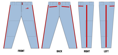 Indiana Dingers Custom Relaxed Baseball Pant #BP5
