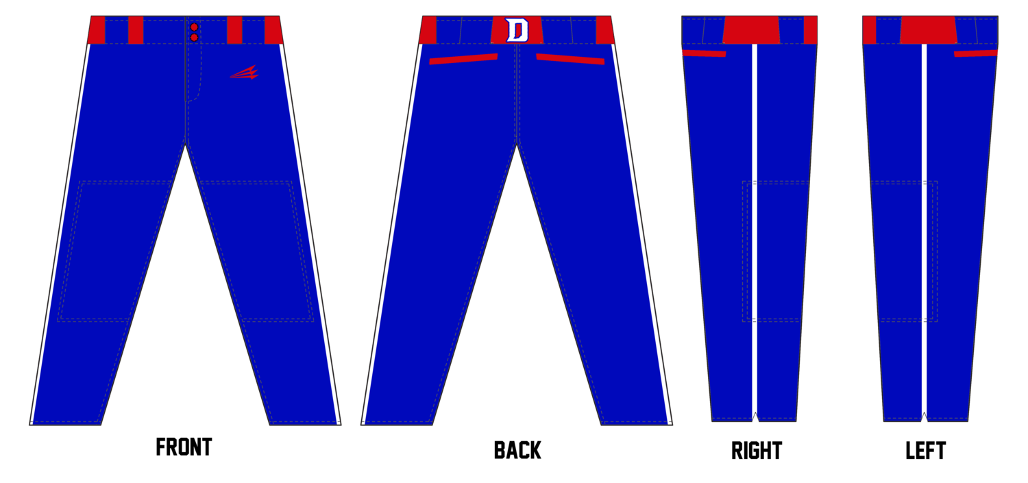 Indiana Dingers Custom Relaxed Baseball Pant #BP1