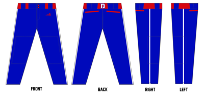 Indiana Dingers Custom Relaxed Baseball Pant #BP1