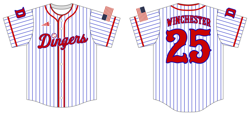 Indiana Dingers Custom NanoDri Baseball Jersey #J3