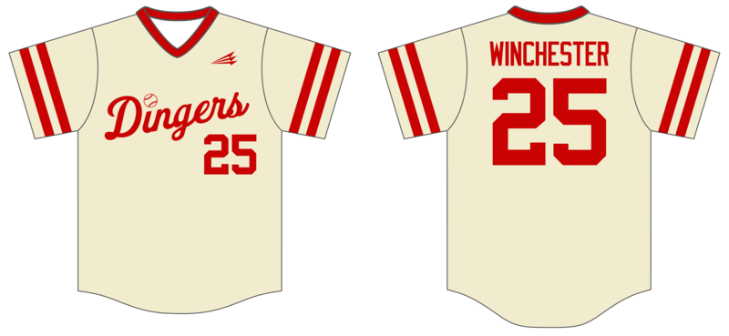 Indiana Dingers Custom NanoDri Baseball Jersey #J4