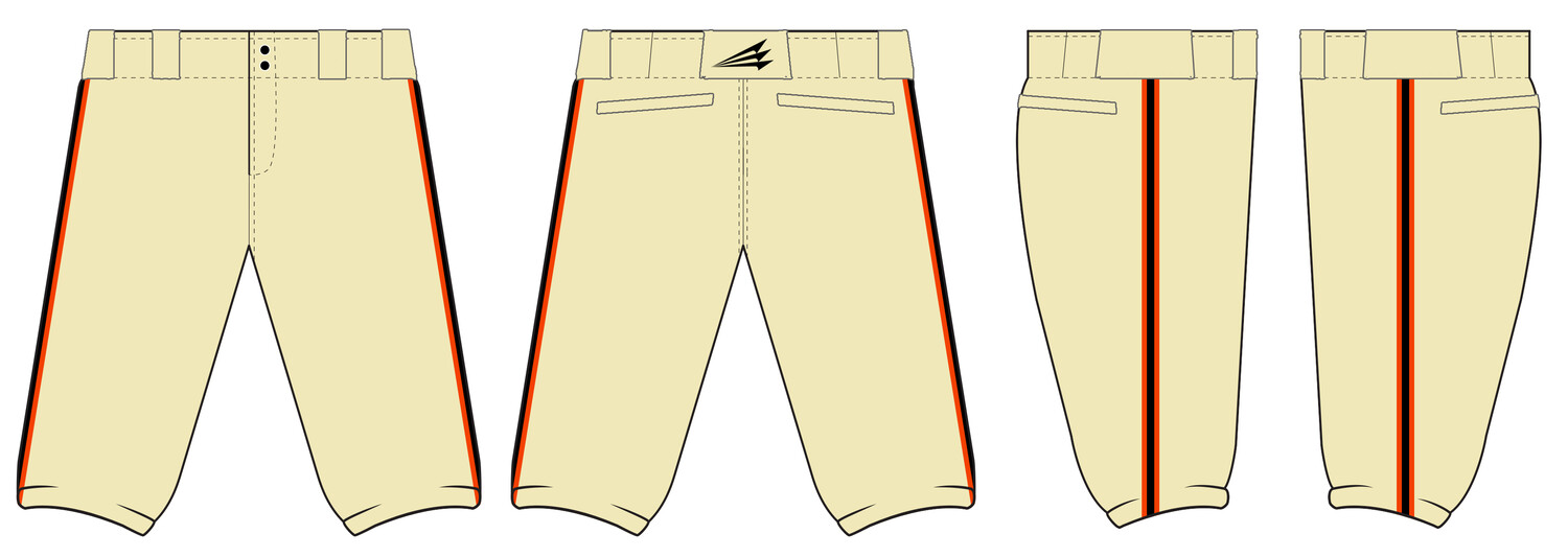 Georgetown Mavericks Stacheman Elite Custom Knicker Baseball Pants #BP1D