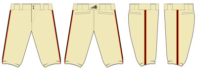 Georgetown Mavericks Stacheman Elite Custom Knicker Baseball Pants #BP1D