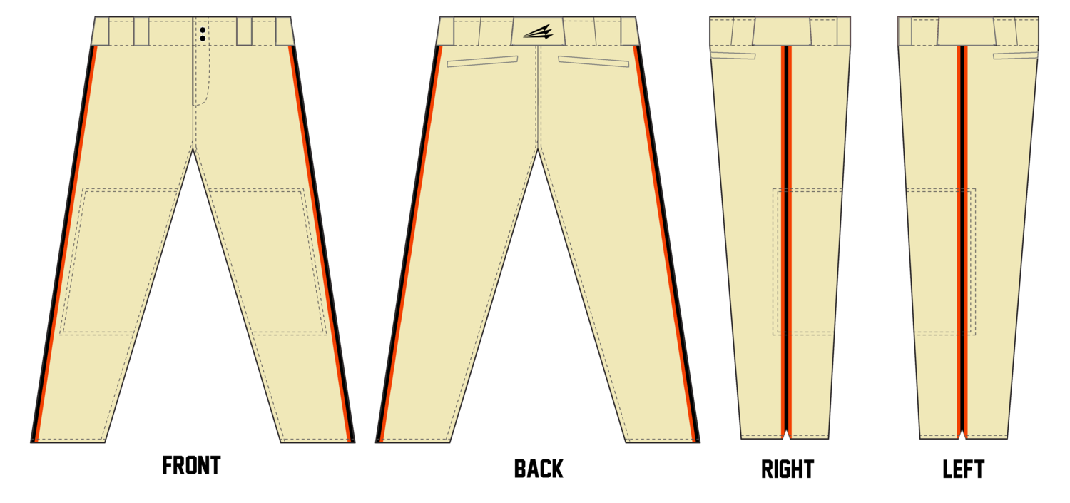 Georgetown Mavericks Stacheman Elite Custom Pro-Fit Baseball Pants #BP1C