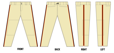 Georgetown Mavericks Stacheman Elite Custom Long Baseball Pants #BP1B