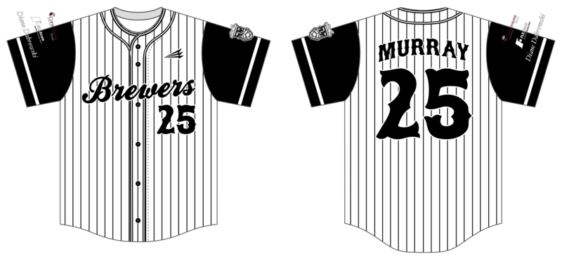 Central Mass Brewers Custom NanoDri Baseball Jersey #J3d