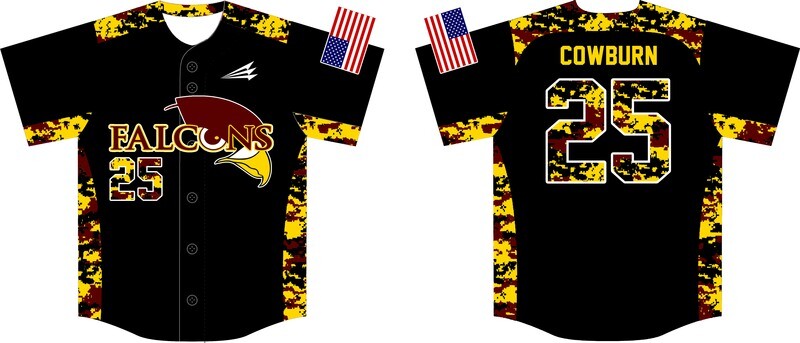 Finger Lakes Falcons Custom Baseball Jersey #2