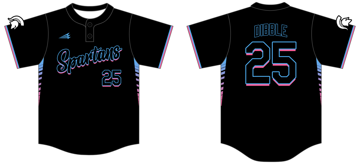 Spartans Custom NanoDri Baseball Jersey #J1A