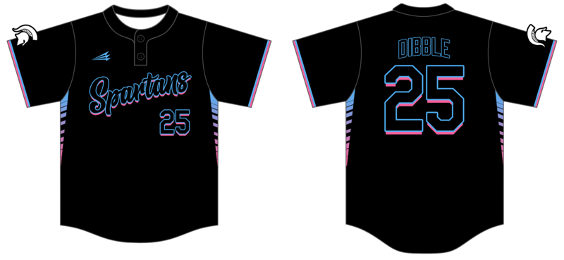 Spartans Custom NanoDri Baseball Jersey #J1A