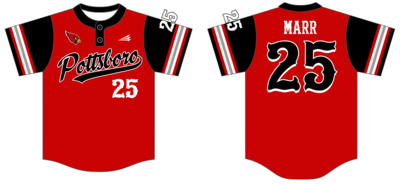 Pottsboro Cardinals Custom NanoDri Baseball Jersey #J7b