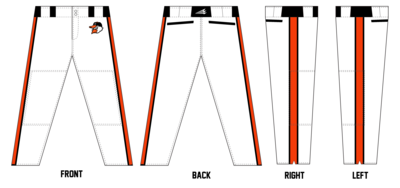 Cecil Mudhens Custom Long Relaxed Baseball Pant #BP11