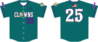 Grind Time Clowns Custom HexaFlex Baseball Jersey #J8