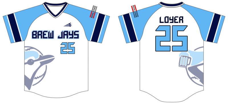 Timmins Brew Jays Custom HexaFlex Baseball Jersey #J3c