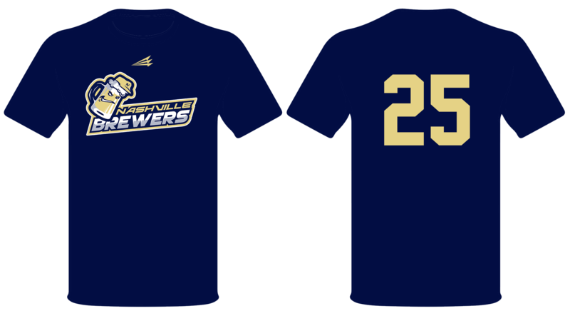 Nashville Brewers Custom Short Sleeve HyperTee #HT1