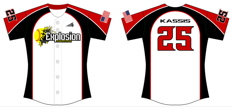 Explosion (Kassis) Custom Hexaflex Softball Jersey #J3B