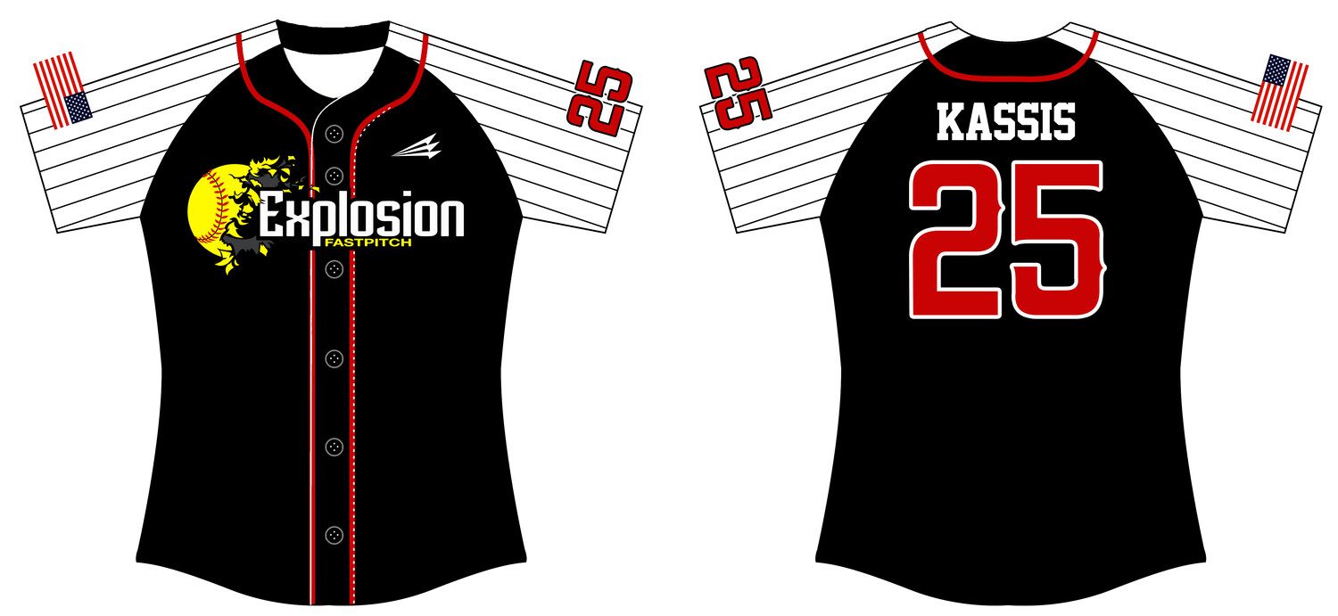 Explosion (Kassis) Custom Hexaflex Softball Jersey #J4E
