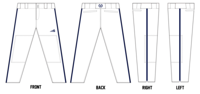 Vici Stacheman Elite Custom Long Baseball Pants #BP2A