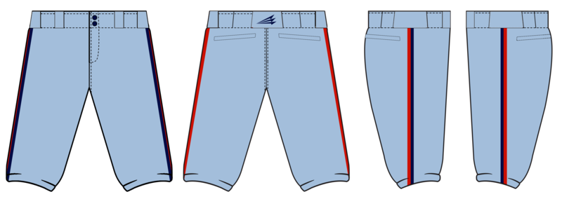 Homewood Patriots Custom Knicker Baseball Pant #BP4c