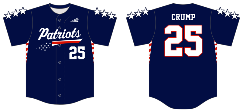 Homewood Patriots 12u Custom HexaFlex Baseball Jersey #J3b