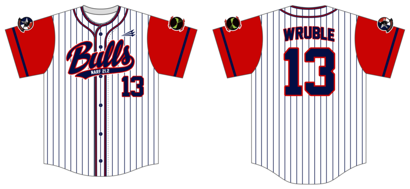 VMM-261 Raging Bulls Custom Hexaflex Baseball Jersey #J2F
