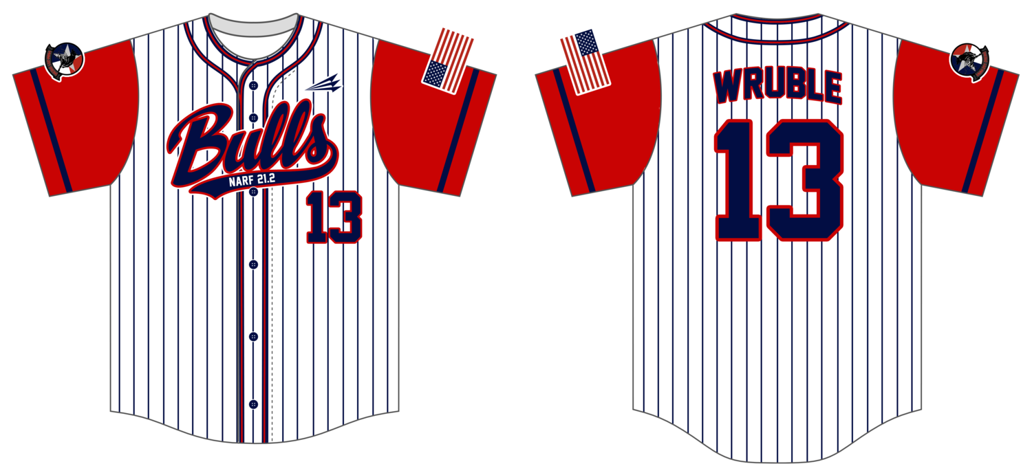 VMM-261 Raging Bulls Custom Hexaflex Baseball Jersey #J2A