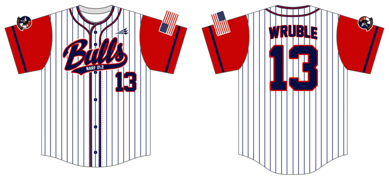 VMM-261 Raging Bulls Custom Hexaflex Baseball Jersey #J2A