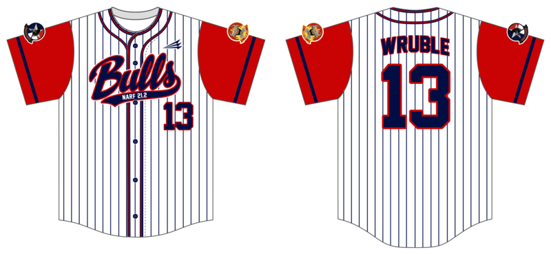 VMM-261 Raging Bulls Custom Hexaflex Baseball Jersey #J2B