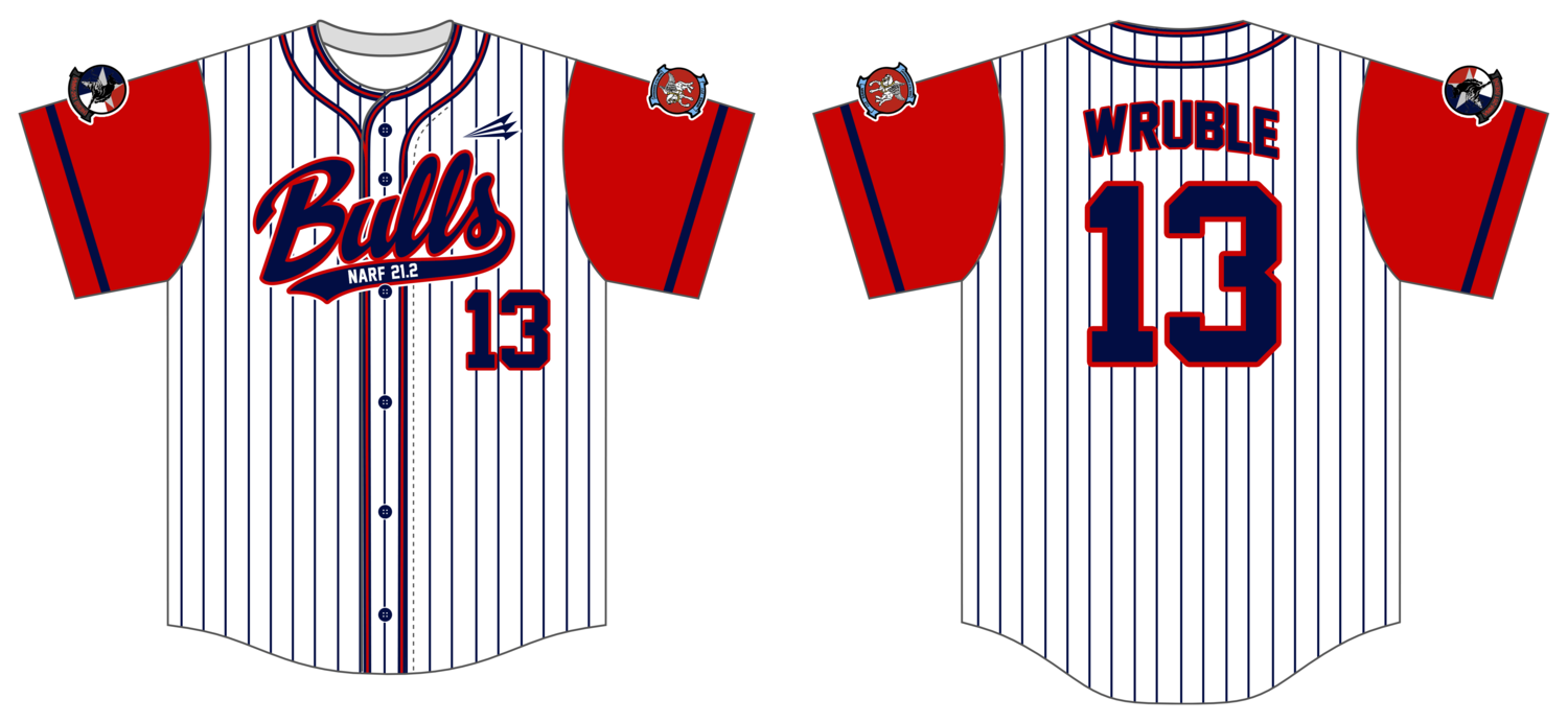 VMM-261 Raging Bulls Custom Hexaflex Baseball Jersey #J2D
