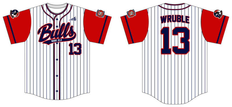 VMM-261 Raging Bulls Custom Hexaflex Baseball Jersey #J2D