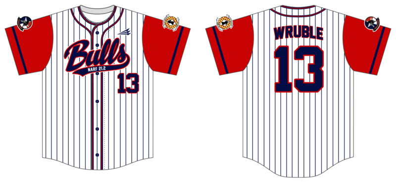 VMM-261 Raging Bulls Custom Hexaflex Baseball Jersey #J2I