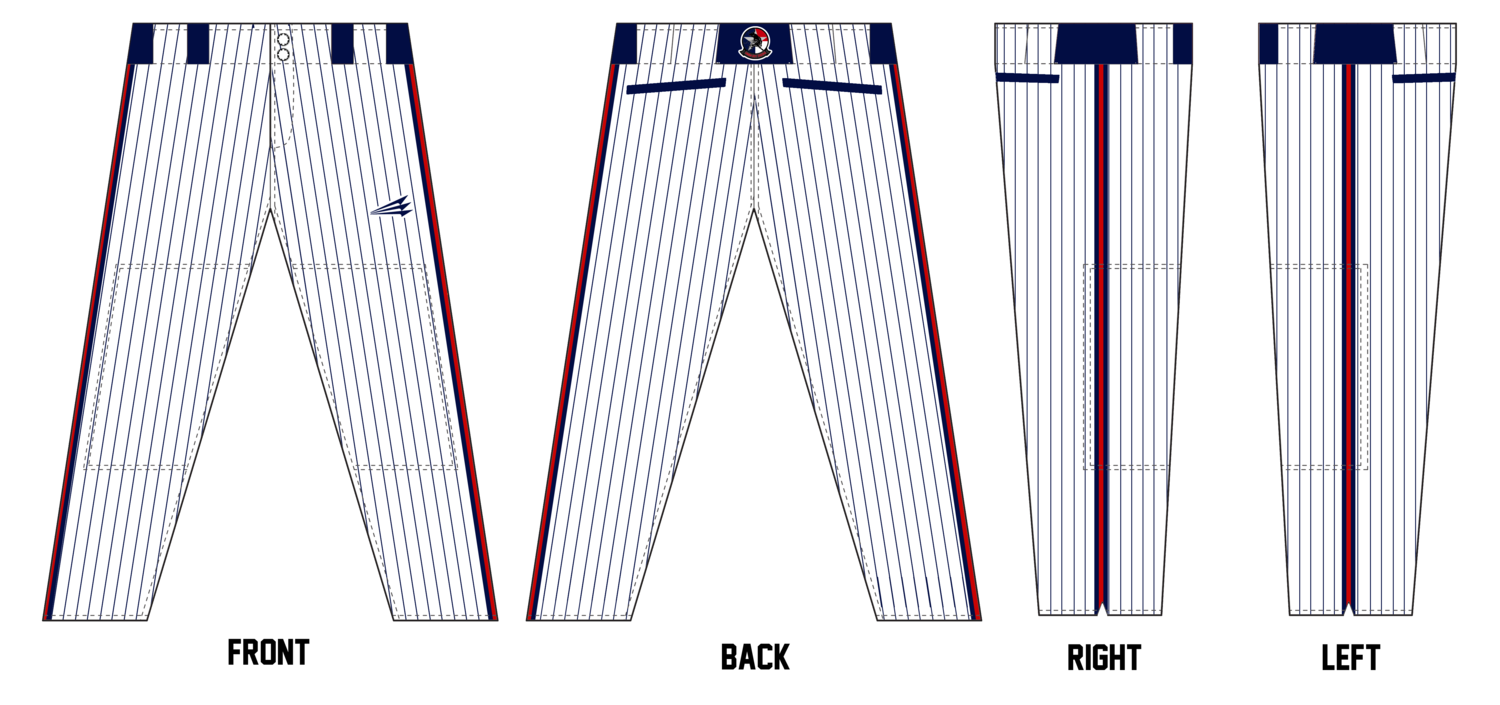 VMM-261 Raging Bulls Stacheman Elite Custom Long Baseball Pants #BP1