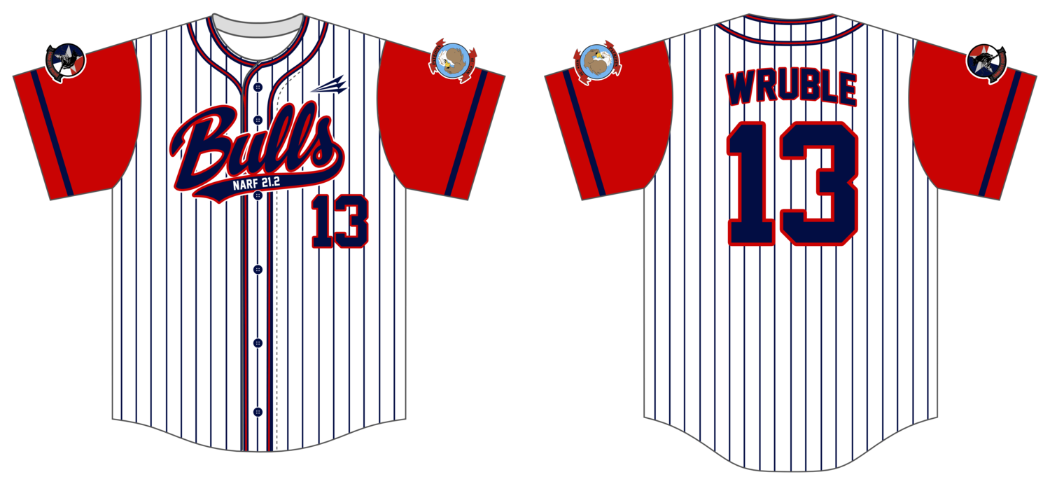 VMM-261 Raging Bulls Custom Hexaflex Baseball Jersey #J2C