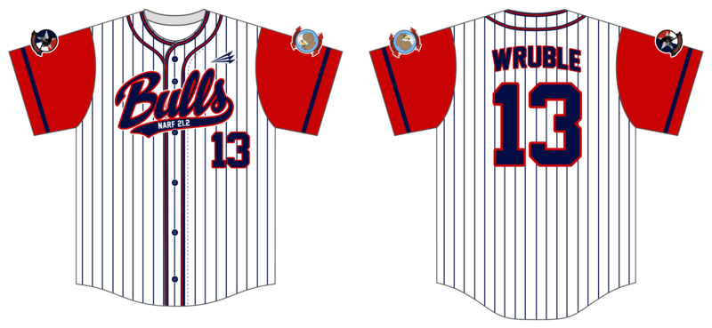 VMM-261 Raging Bulls Custom Hexaflex Baseball Jersey #J2C