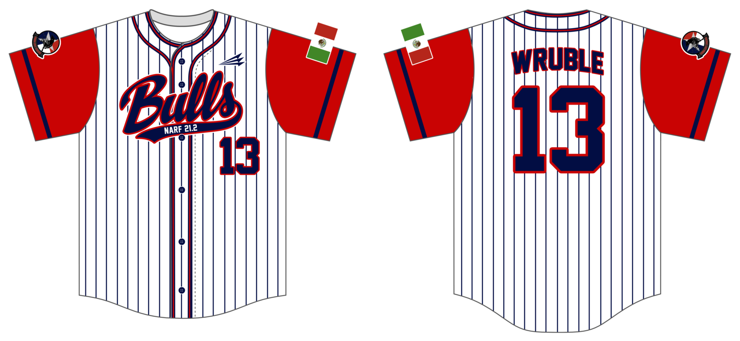 VMM-261 Raging Bulls Custom Hexaflex Baseball Jersey #J2E