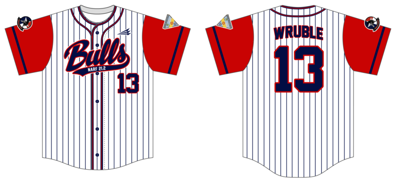 VMM-261 Raging Bulls Custom Hexaflex Baseball Jersey #J2G
