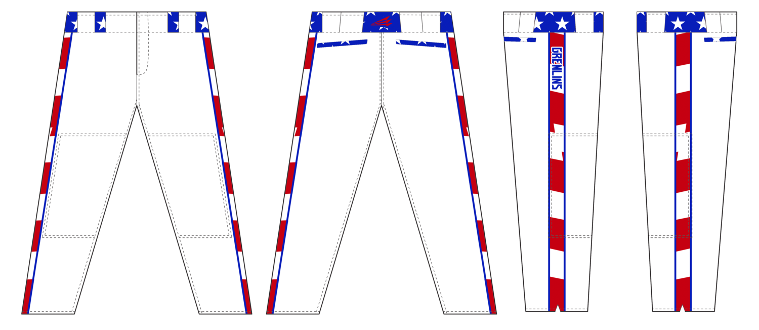 Iowa Gremlins Custom Long Relaxed Baseball Pant #BP1