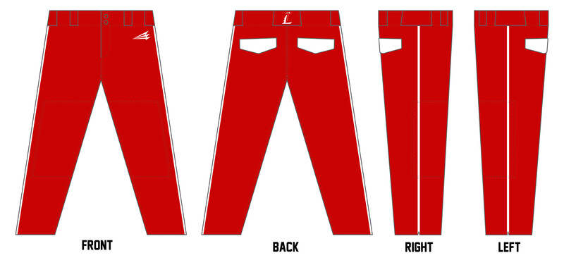Line Drive Custom Long Relaxed Baseball Pant #BP1A