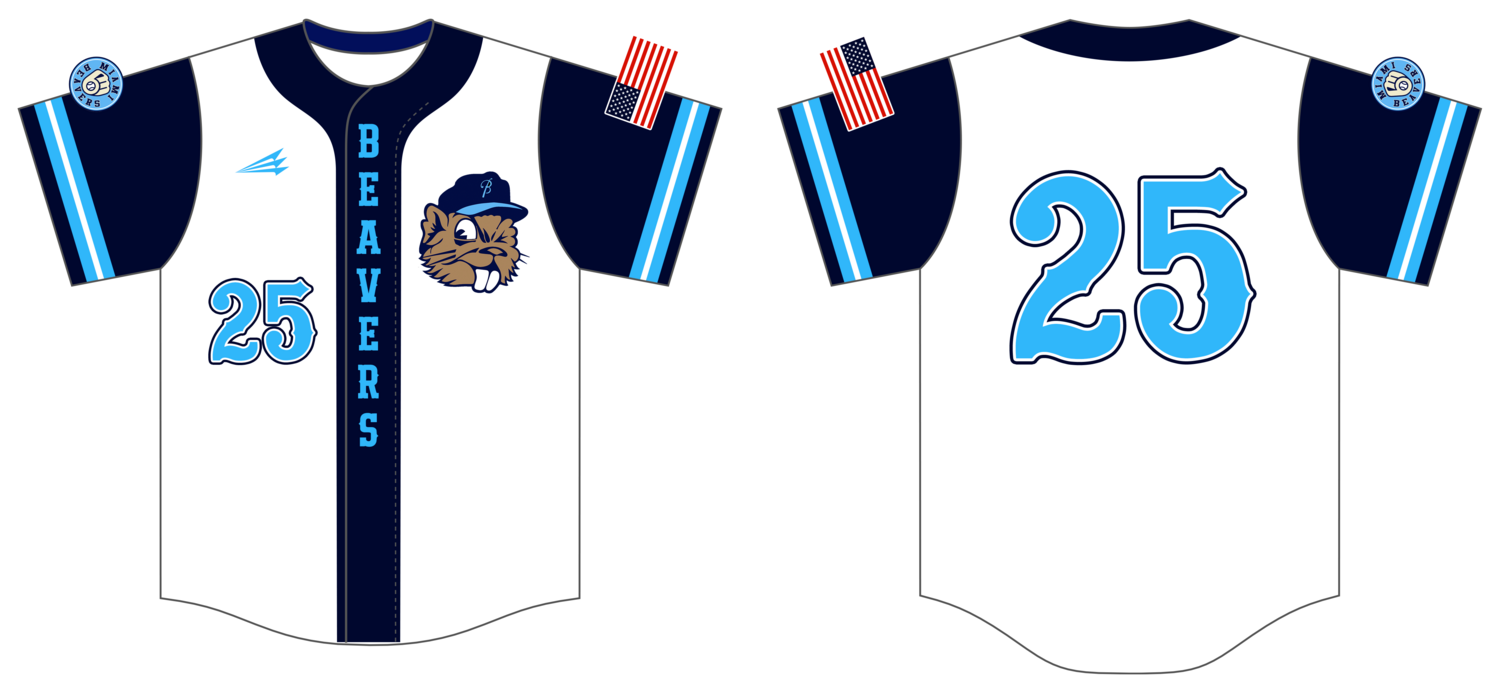 Miami Beavers Custom HexaFlex Baseball Jersey #J3