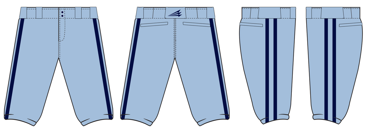 Old Hickory 16s Stacheman Elite Custom Knicker Baseball Pants #BP1B