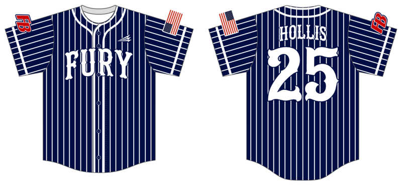 Fury Baseball Custom HexaFlex Baseball Jersey #J2B