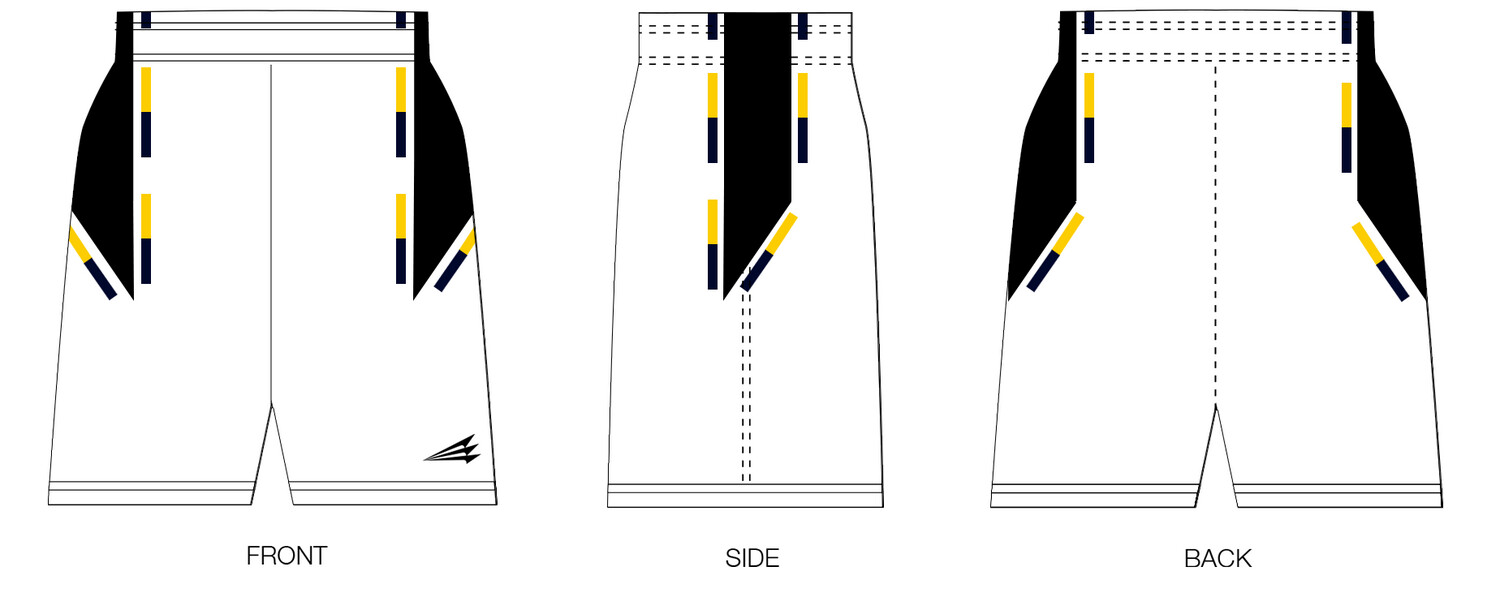 Clemmons Titans Custom Reversible HexaFlex Basketball Shorts #BS6 &amp; BS7