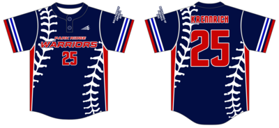 Park Ridge Warriors Custom HexaFlex Baseball Jersey #J2f