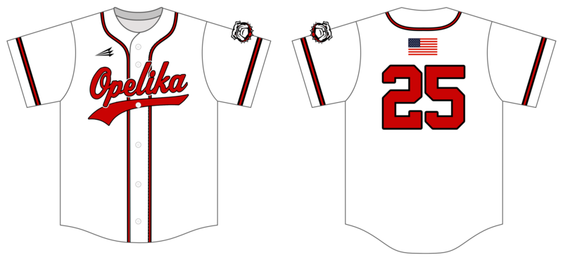 Opelika High School Custom HexaFlex Baseball Jersey #J1C