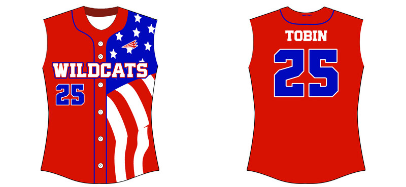 Summersville Wildcats Custom HexaFlex Softball Jersey #J4b