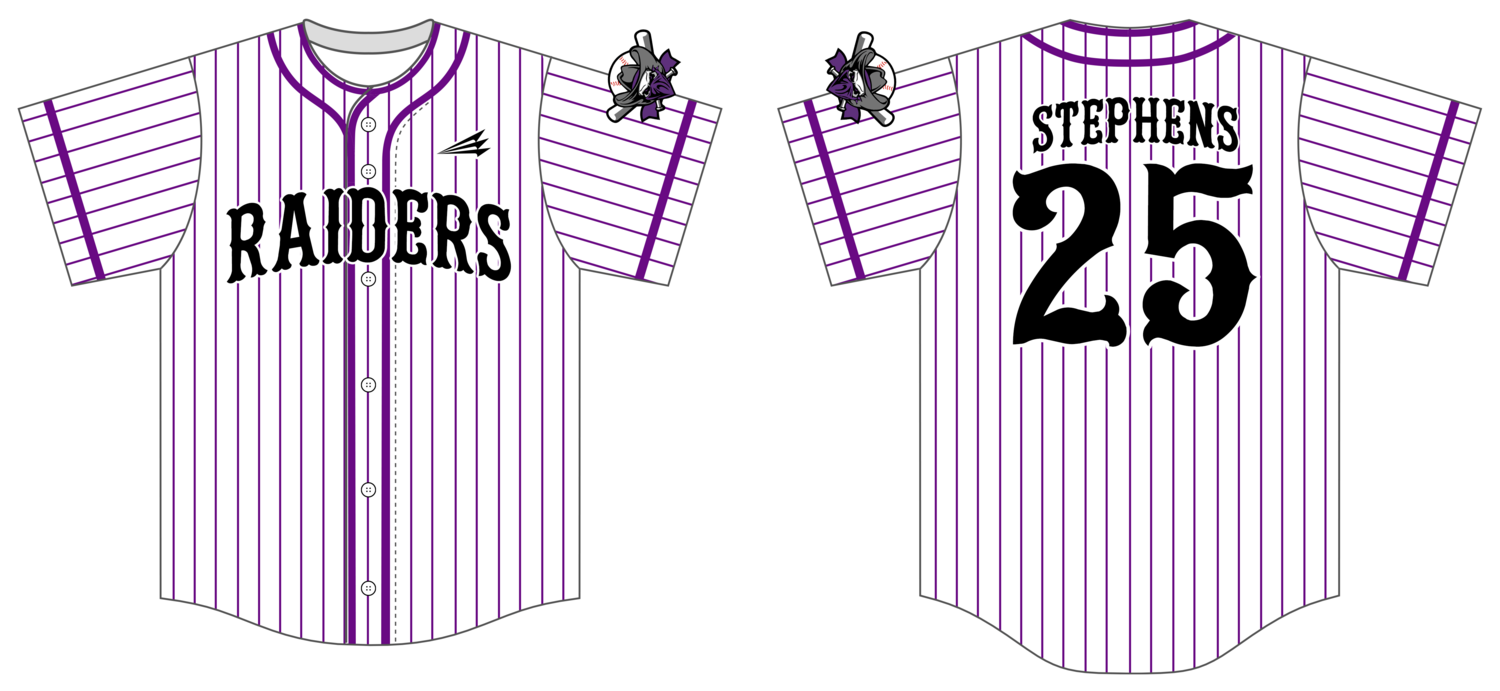 Raiders Custom HexaFlex Baseball Jersey #J1