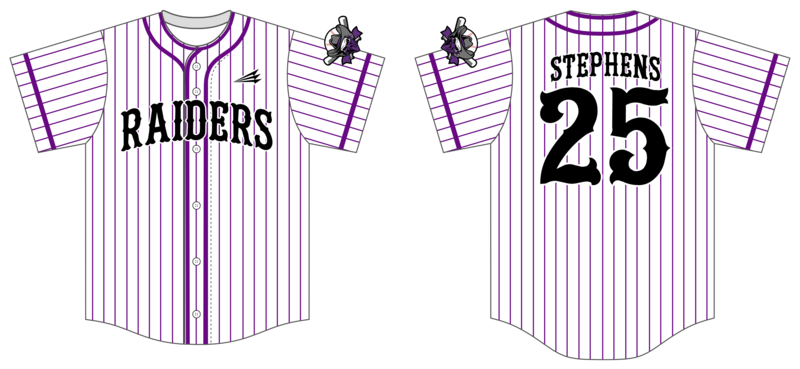 Raiders Custom HexaFlex Baseball Jersey #J1